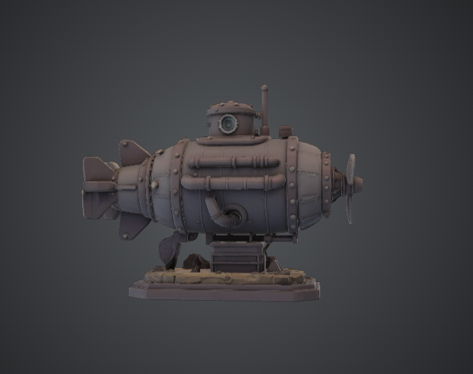 Vintage Submarine – Steampunk Mini Sub