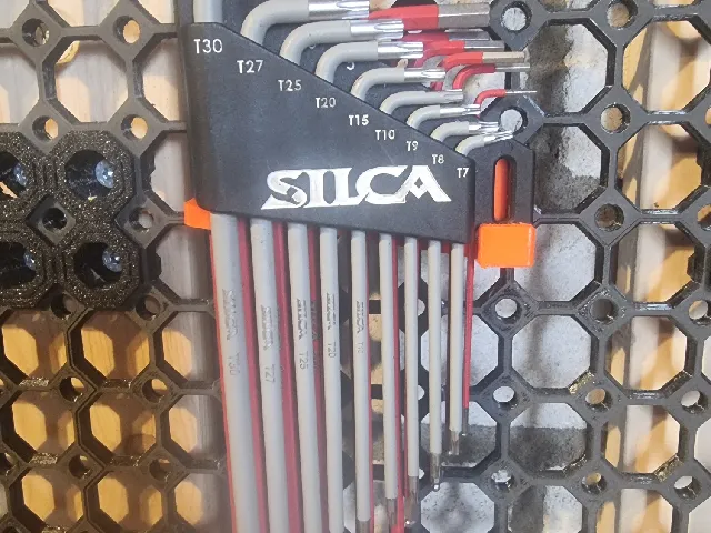 Torx and Allen keys Set from brand Silca Multiboard Mount