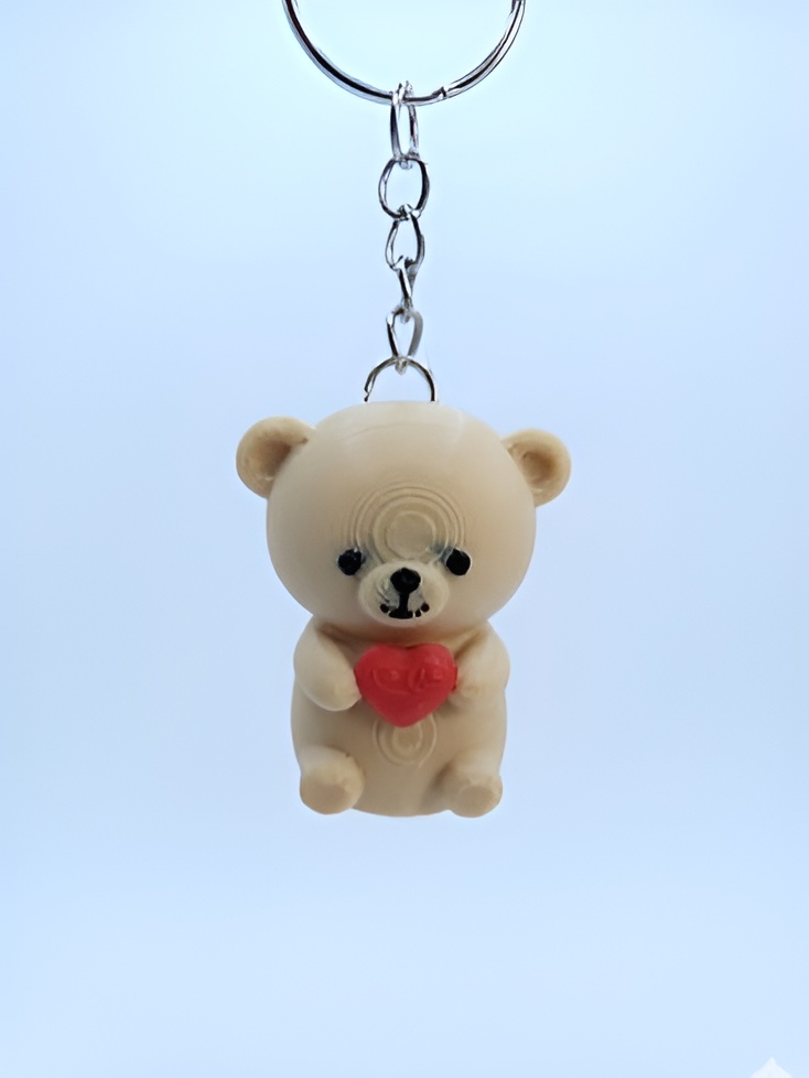 Cute teddy bear keychain with magnets