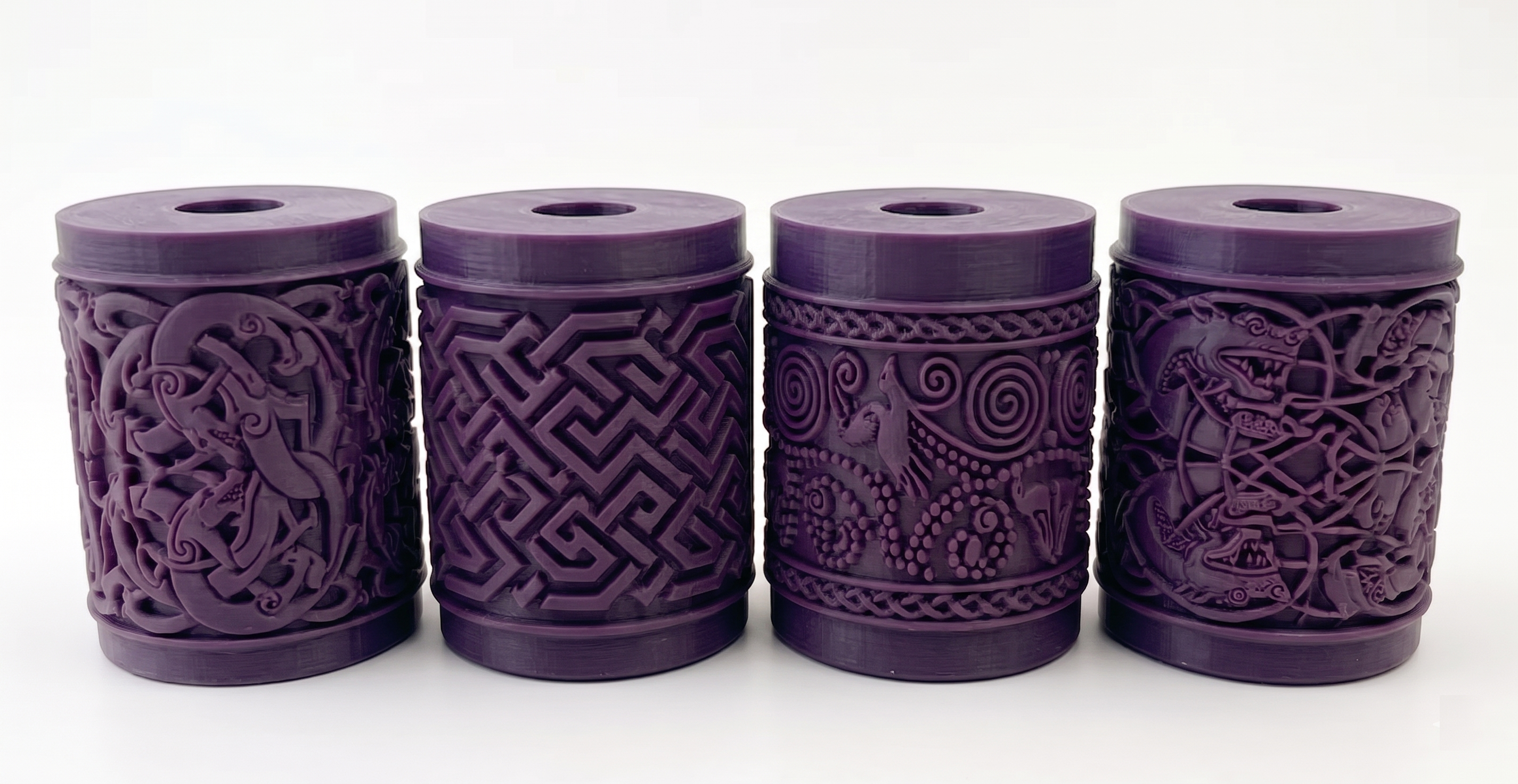 Anglo-Saxon style clay texture rollers and handle — thumbnail 2