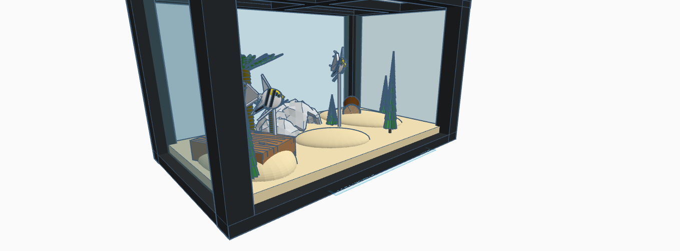 3D Fish Tank (with angelfish)