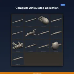 Complete Articulated Collection - 13-Model STL Bundle