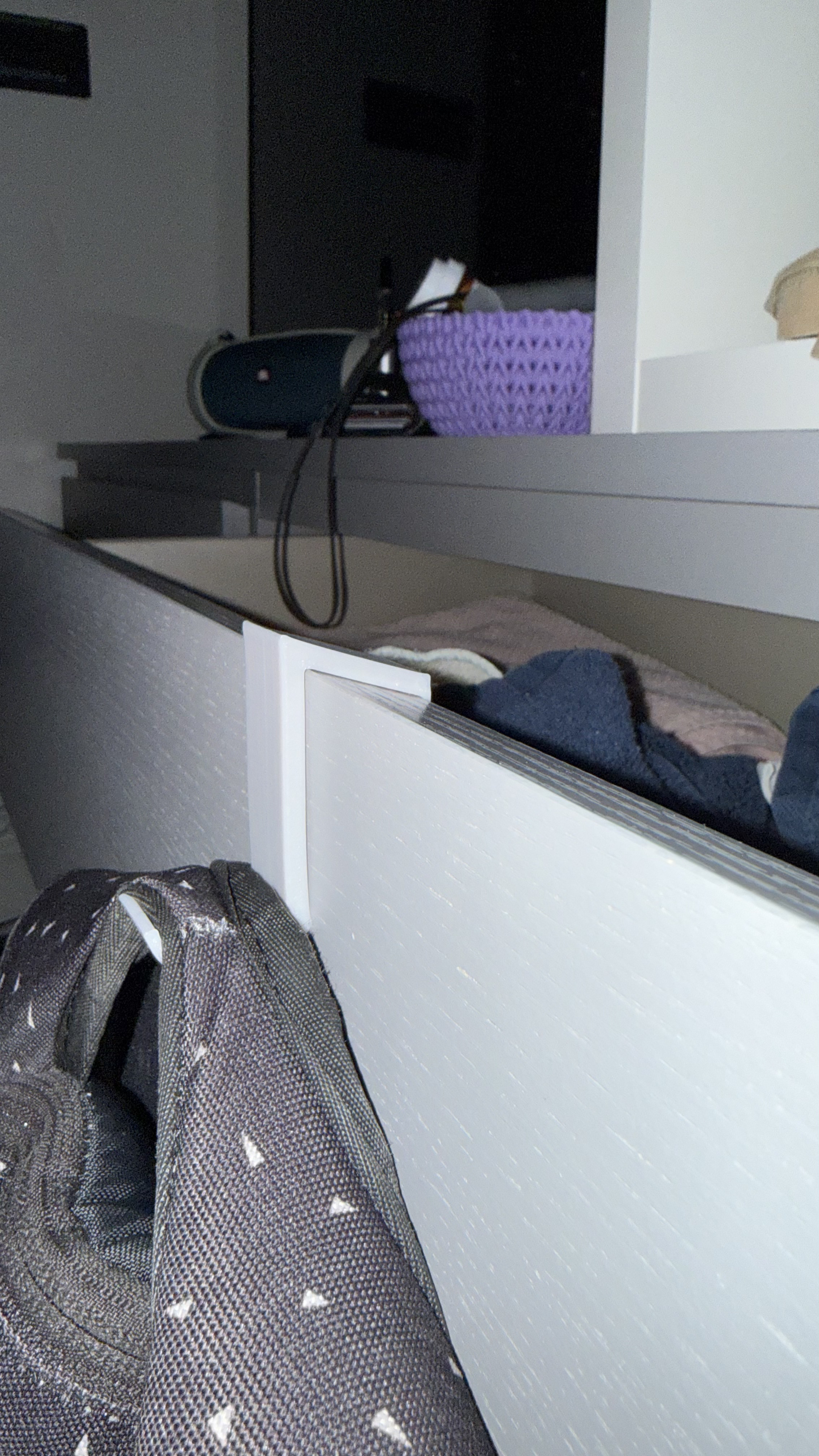 Ikea MALM - Drawer Hook Hanger (No gap)