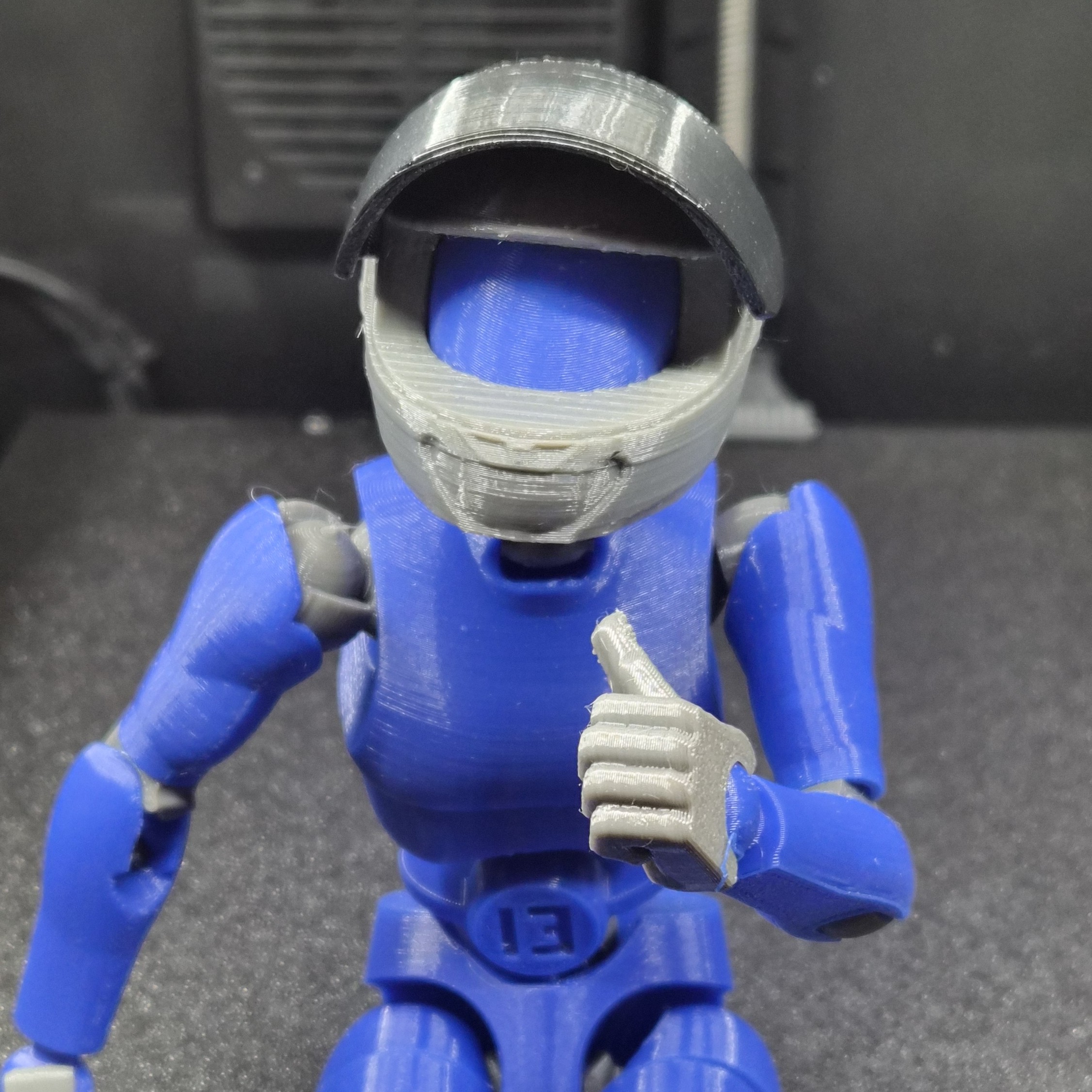 Carbon 13 Type-M Motorcycle Helmet with Posable Visor