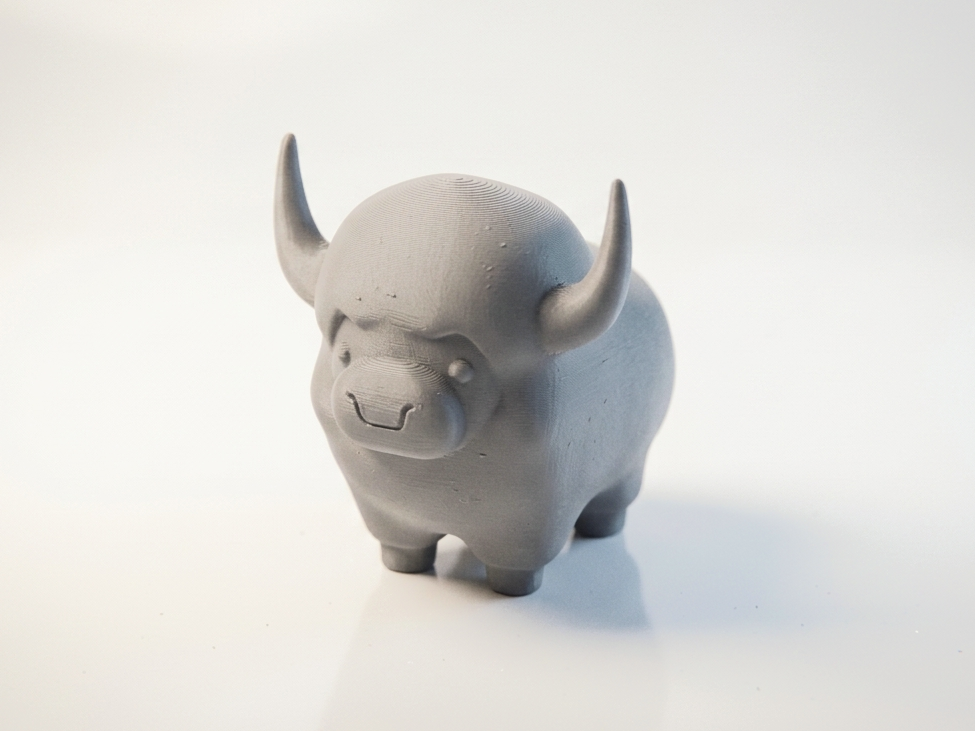 Cute Bull Figurine Animal Collectible 3D Printable