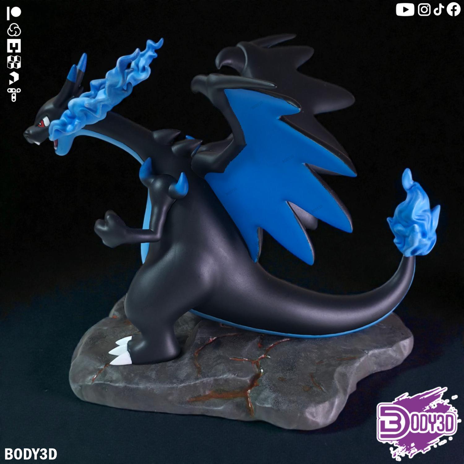 Miniatura 8 do modelo 3D Mega Charizard X