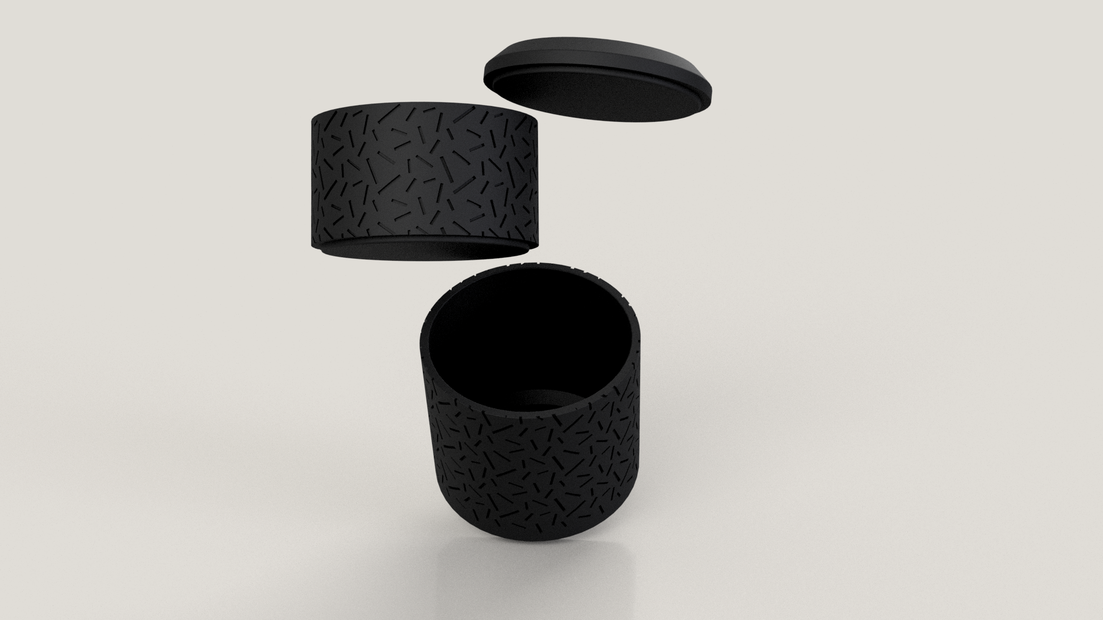 Stackable cilindrical storage box — miniatura 2