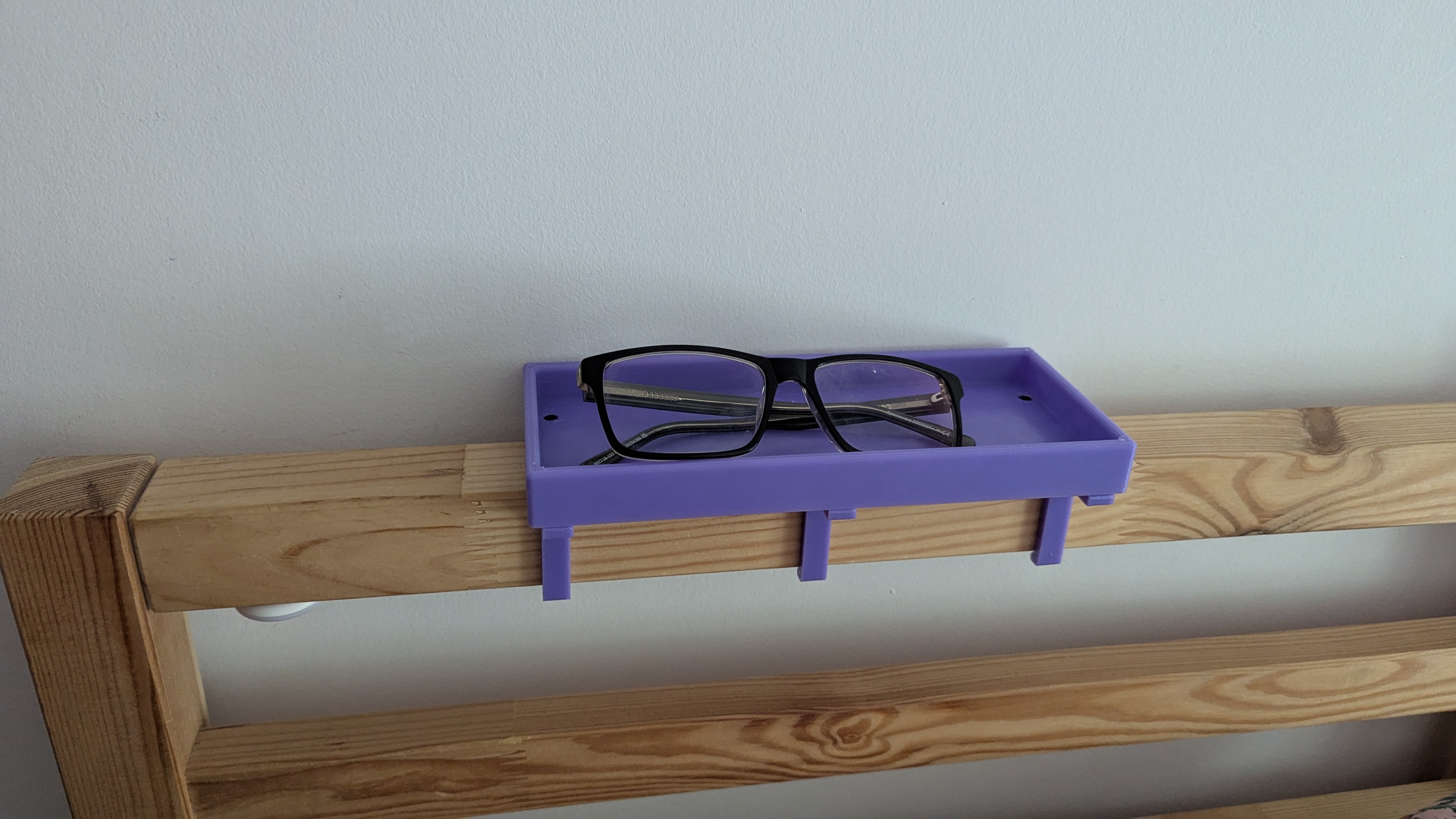 Small shelf to go on an Ikea Tarva Headboard