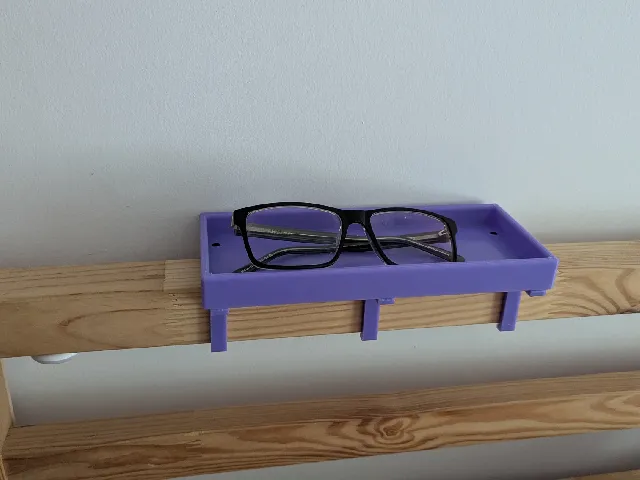 Small shelf to go on an Ikea Tarva Headboard