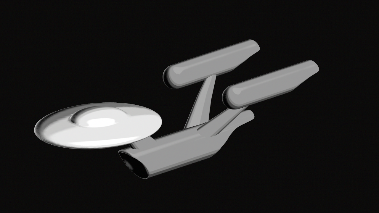 USS Enterprise minimalist model