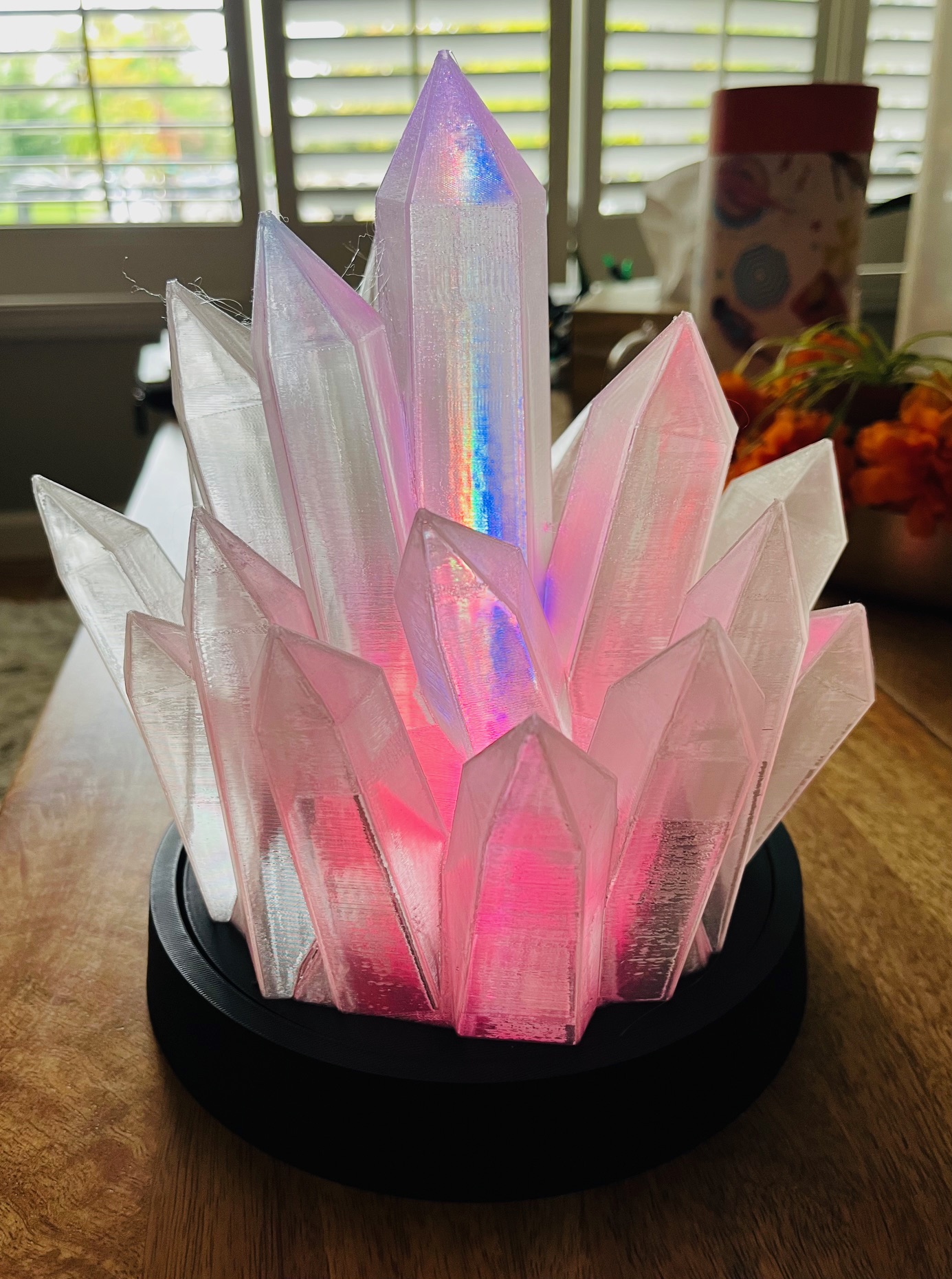 Crystal Cluster Lamp