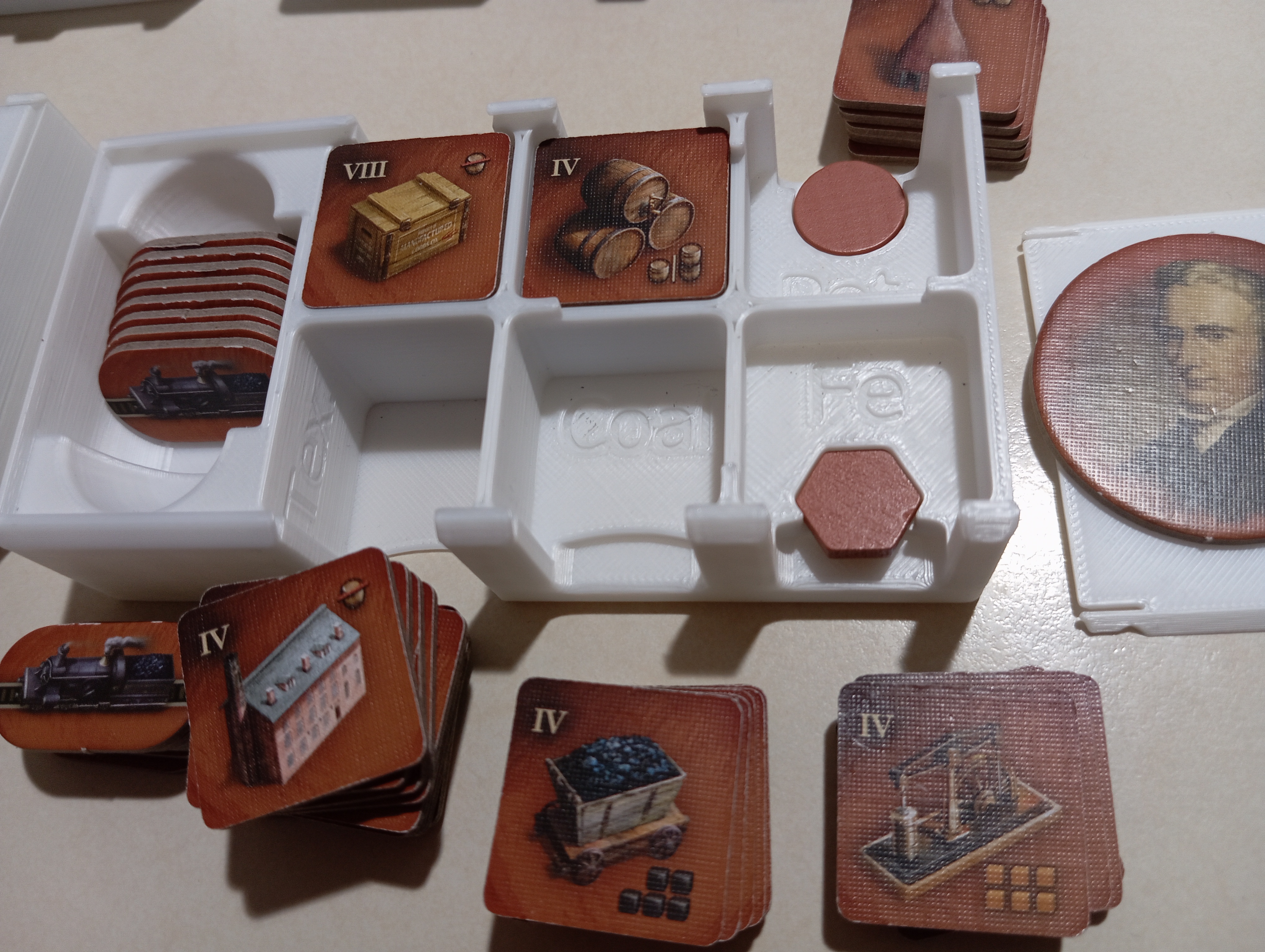 Brass Birmingham Player Box for thick tokens