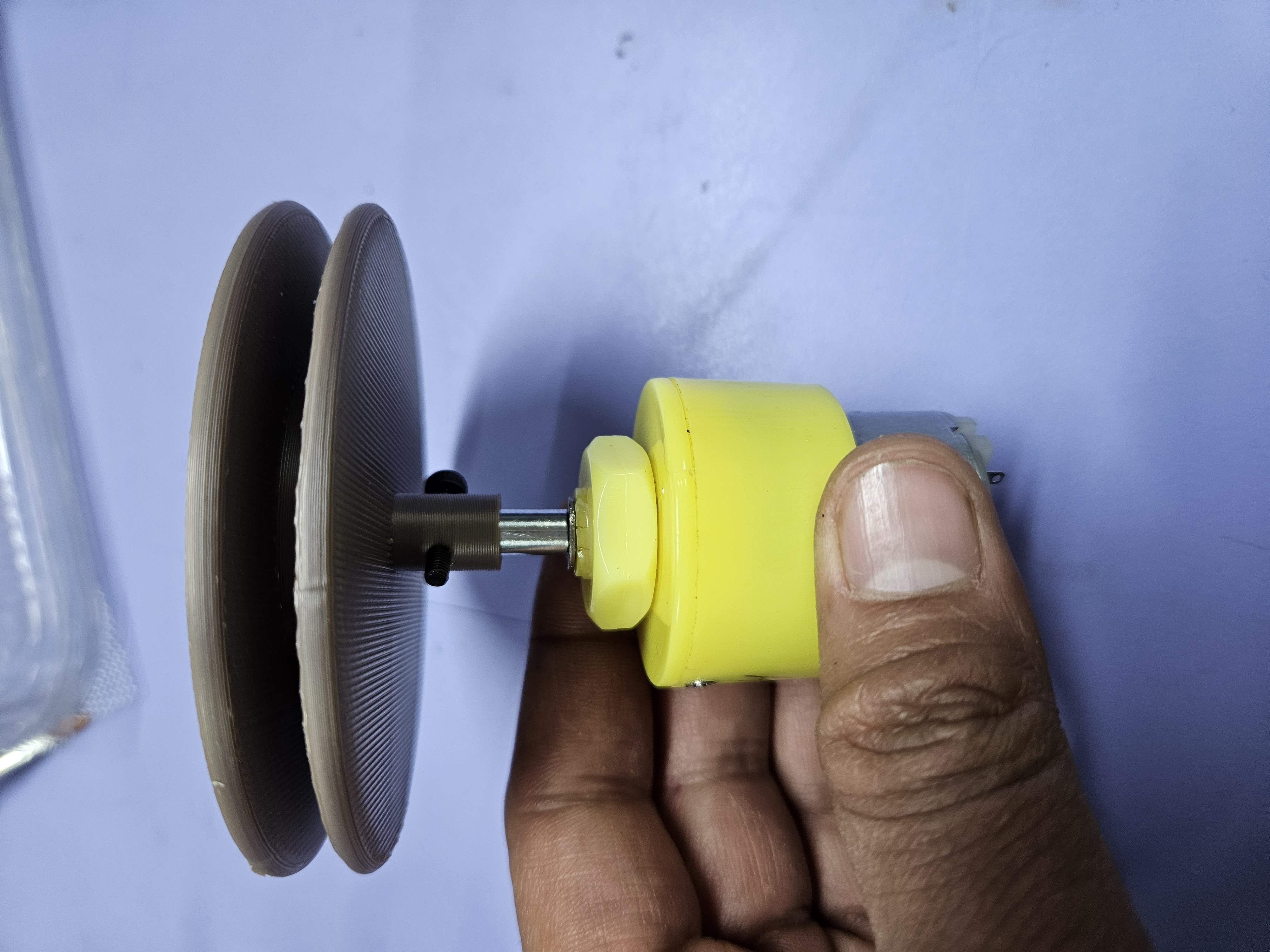 DC Motor Hoist Pulley – 6mm Shaft Compatible