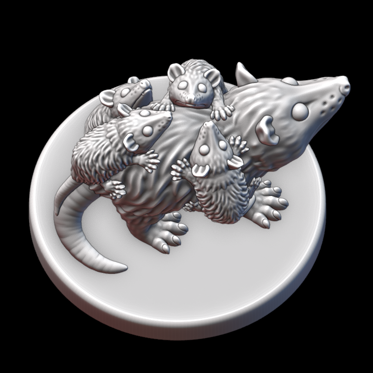 Miniatura 4 do modelo 3D Opossums!