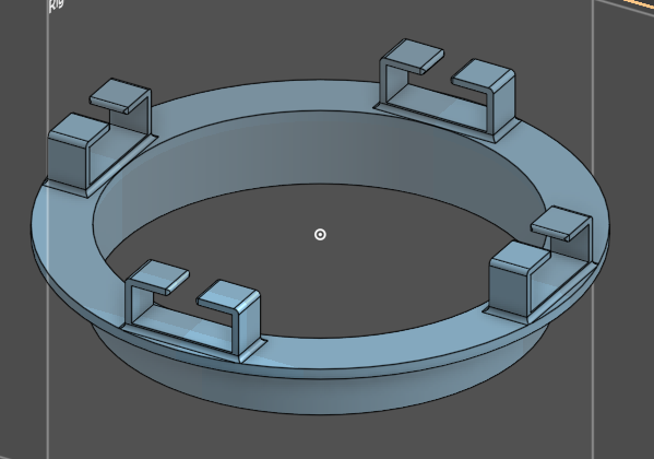 Desk Cable Gromet 3D model