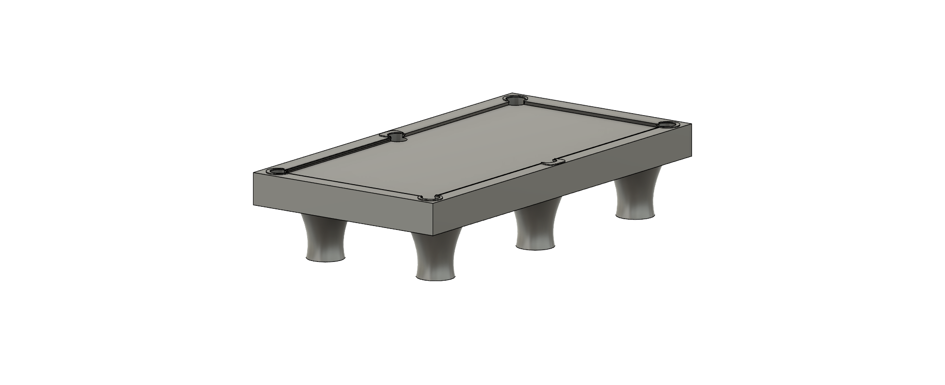 Miniatura 2 do modelo 3D Pool table miniature model.