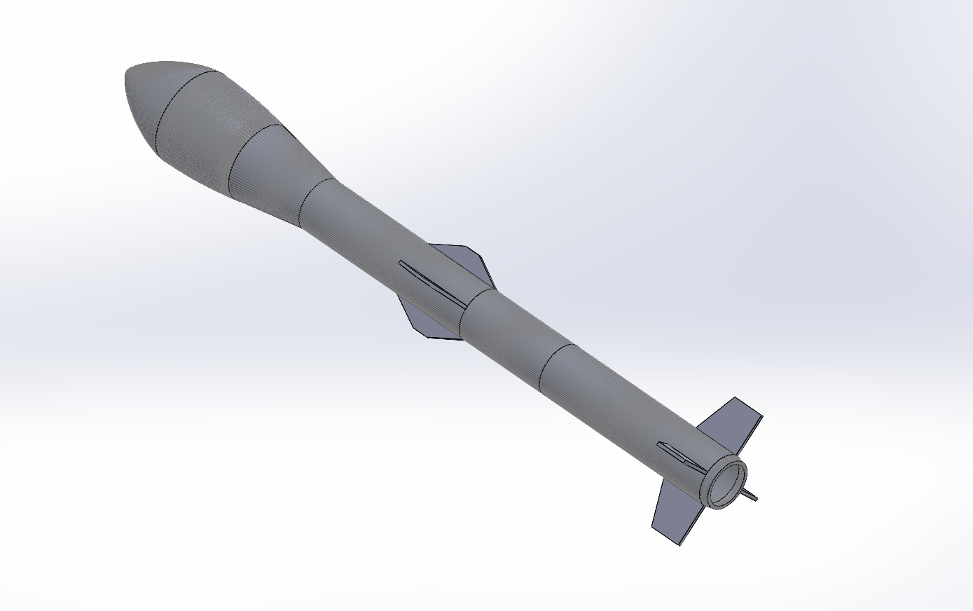 Rocket - Shell of Two-Stage Design