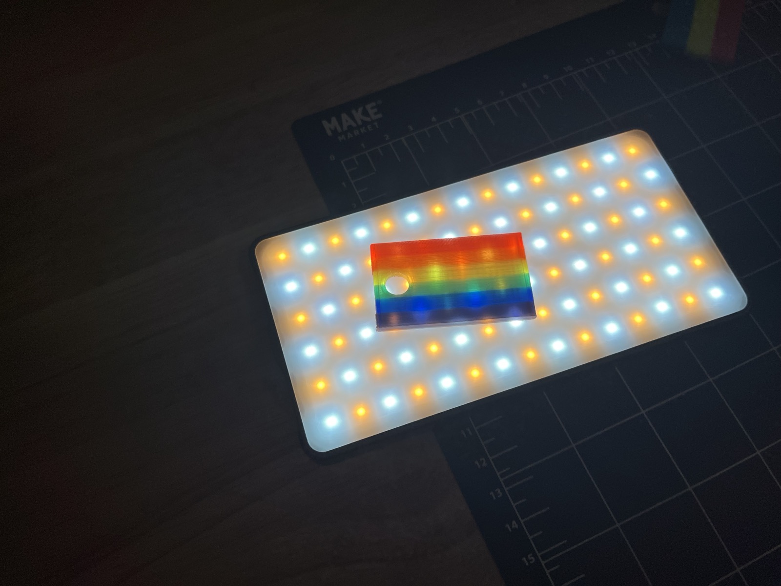 Miniatura 3 do modelo 3D Pride Flag Keychain (no AMS required)