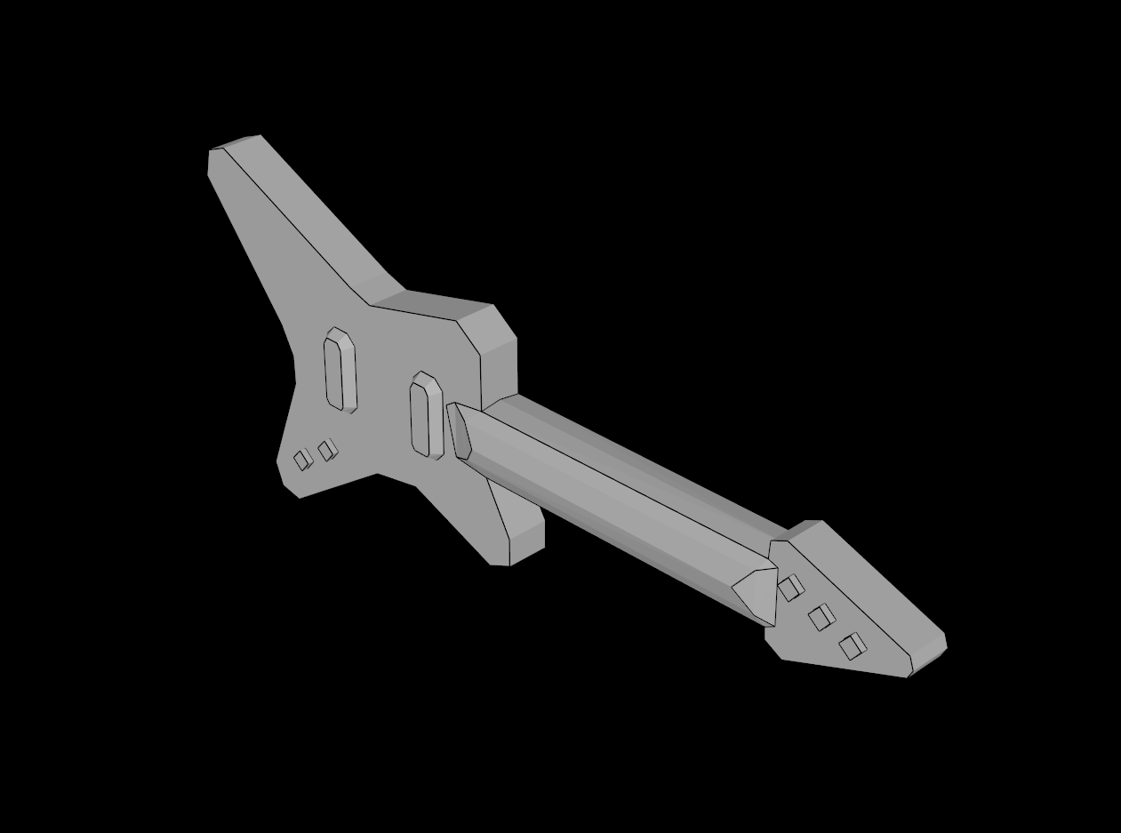 Lego Compatible (17356.dat) Minifig Guitar Electric 'ML' Type