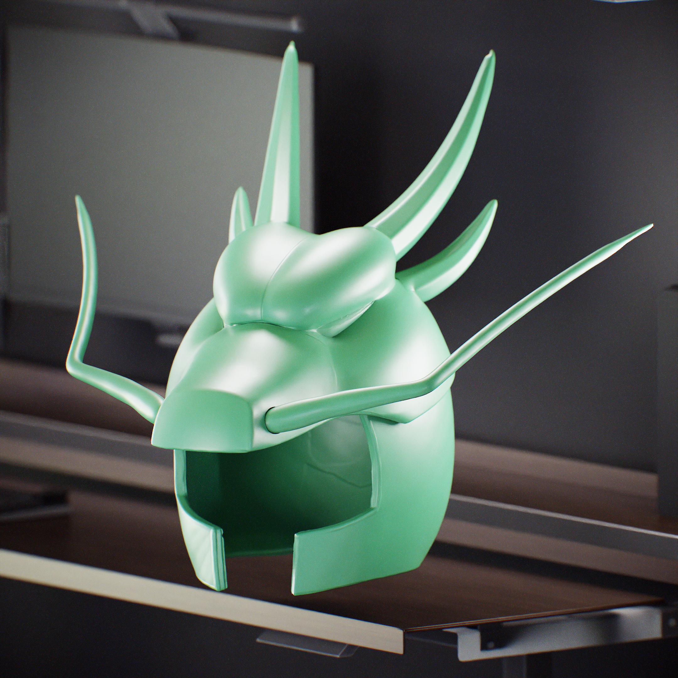 Dragon Shiryu Saint Seiya Knights of the Zodiac Helmet - Casco de Dragon Shiryu Saint Seiya Caballeros del Zodiaco