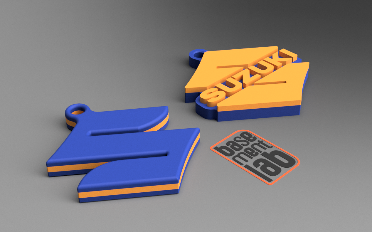 Suzuki - Type S - Keychain - Portachiavi - Porte Clès - 钥匙链 - Schlüsselanhänger 3D model by BasementLAB