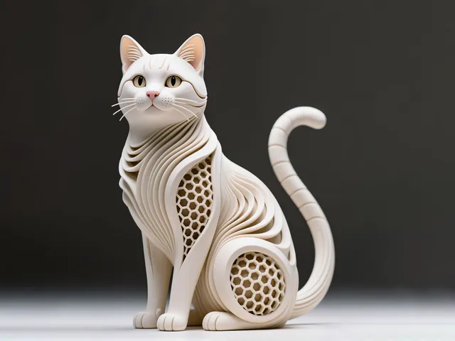 Cat, Hexa Sculpture