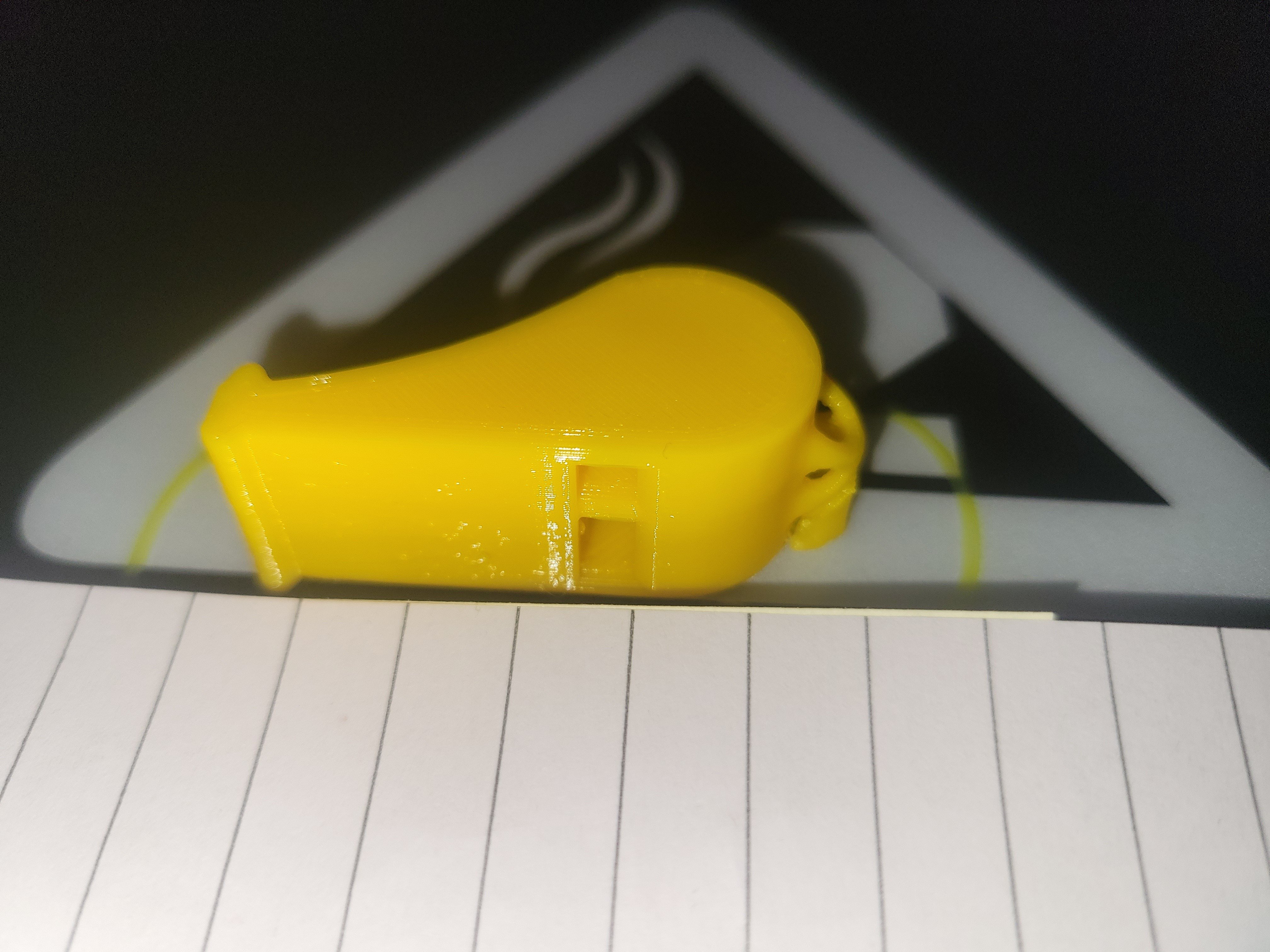 Print-in-place whistle