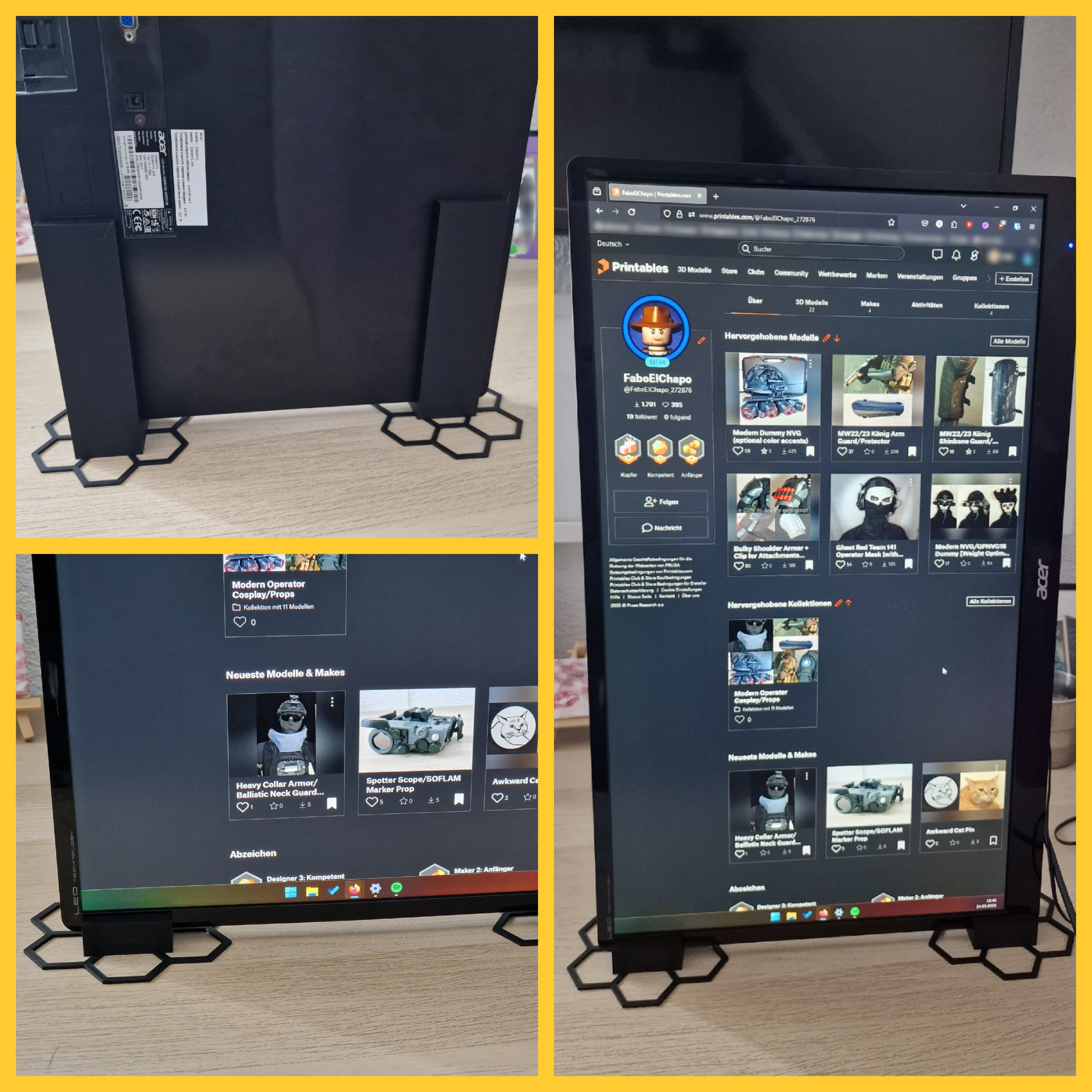 Vertical Monitor Stand (Acer G246HYL)
