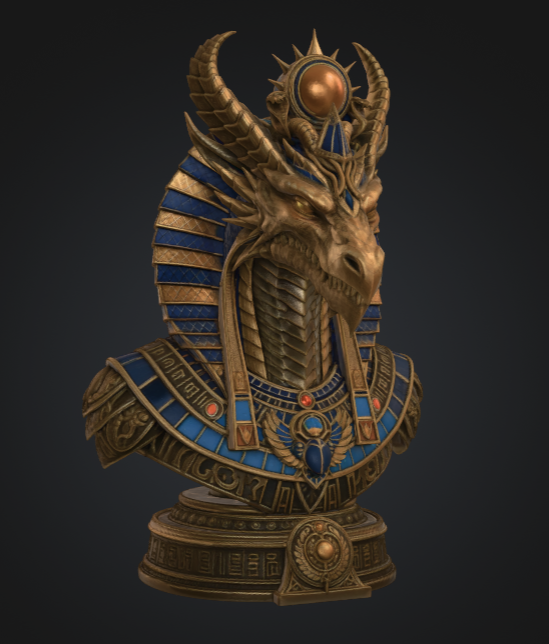 Desert Pharaoh Dragon Bust