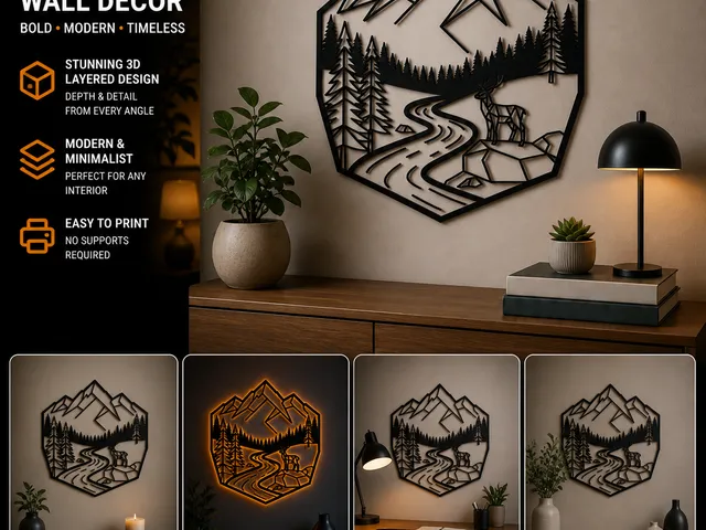 Nature and mountains wall art