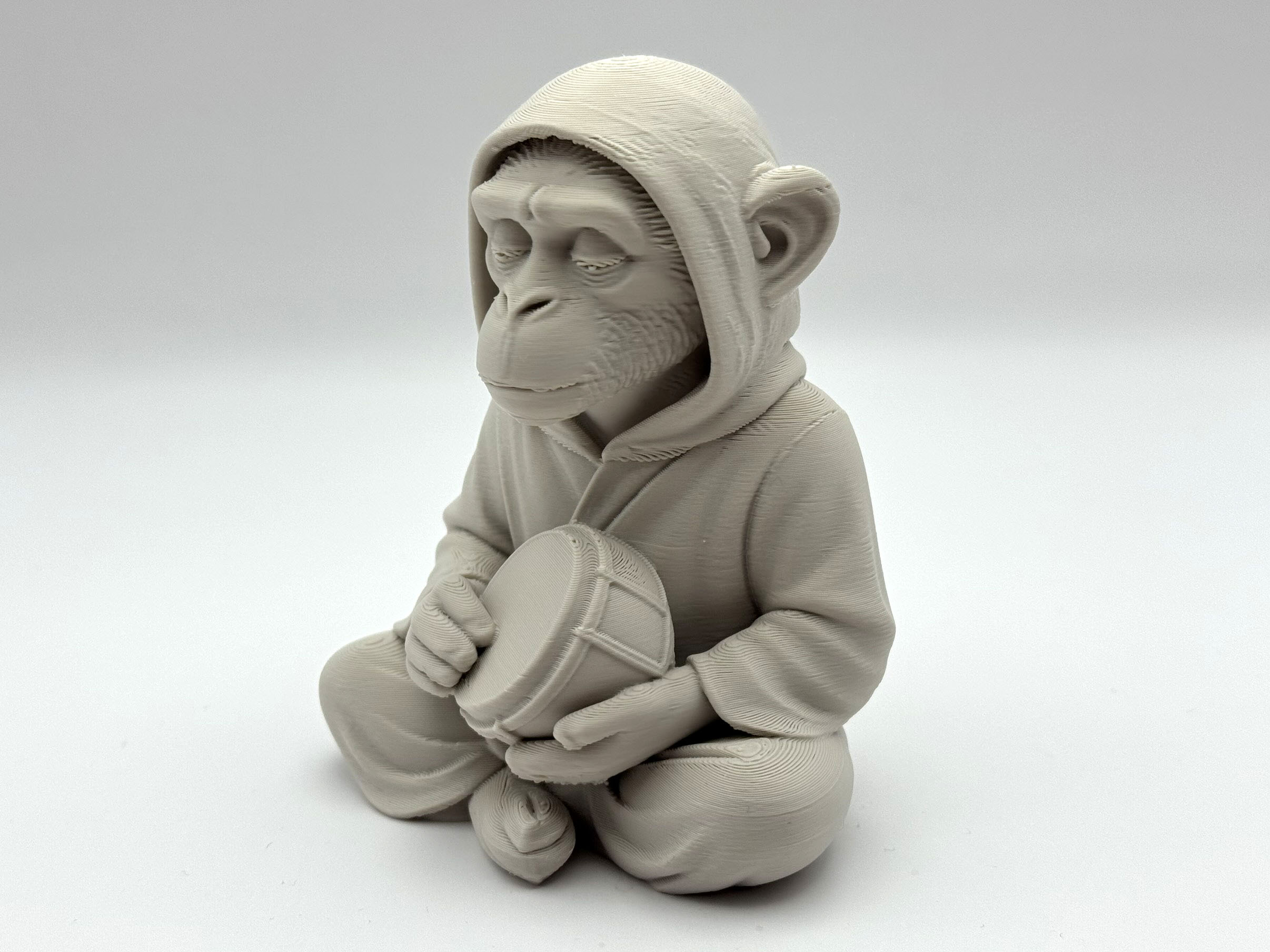 Miniatura 6 do modelo 3D Monkey Drummer