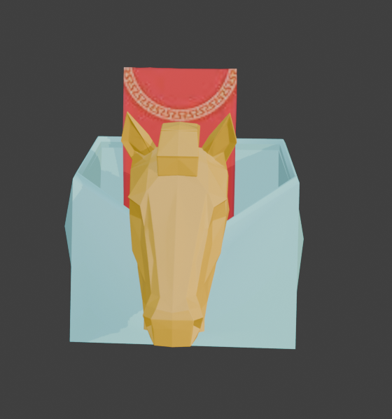 Origami Horse Hongbao Box