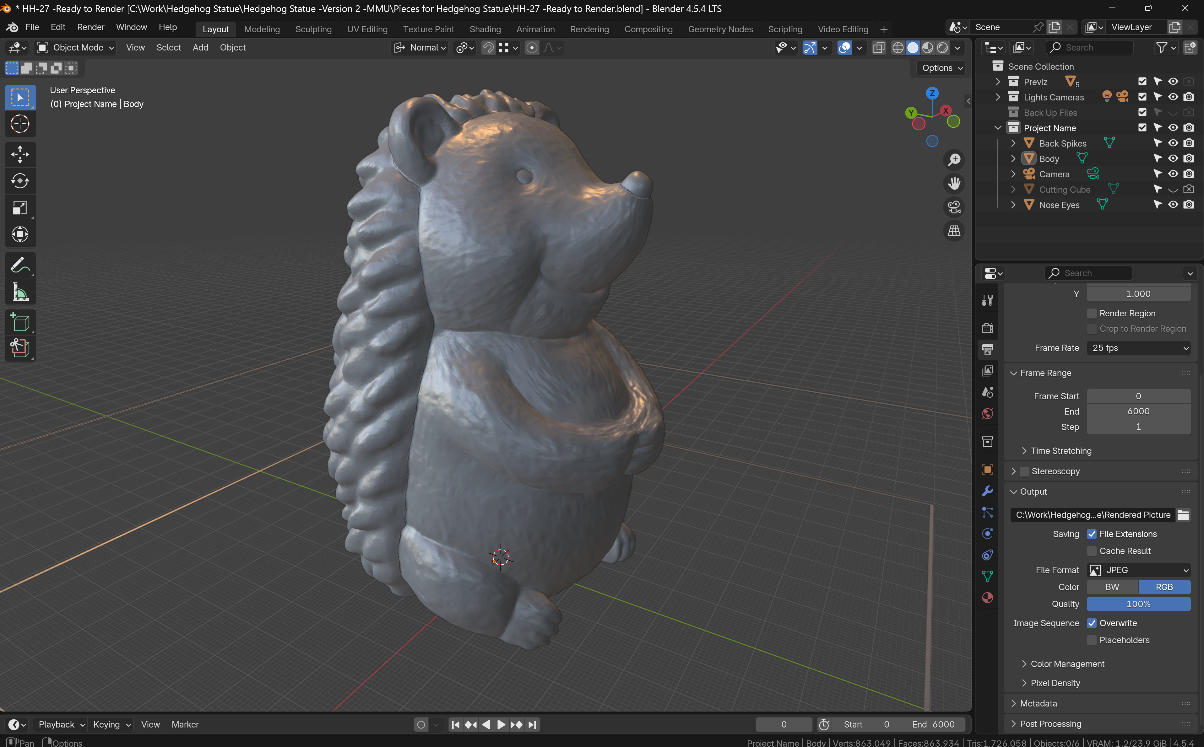 Hedgehog Statue — thumbnail 7