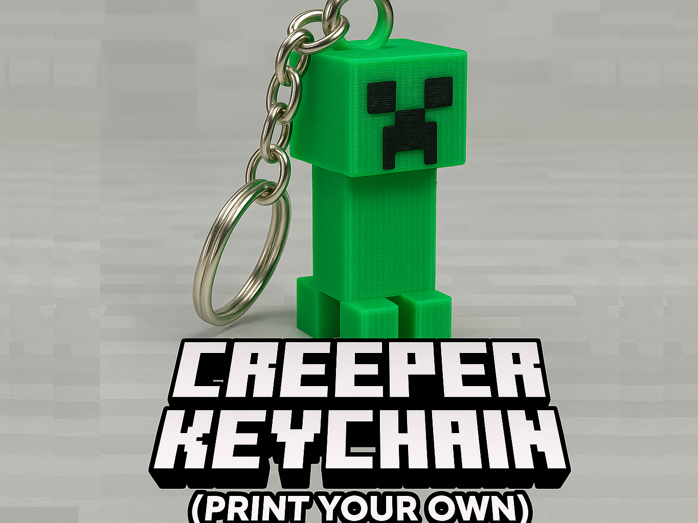 MINECRAFT CREEPER KEYCHAIN