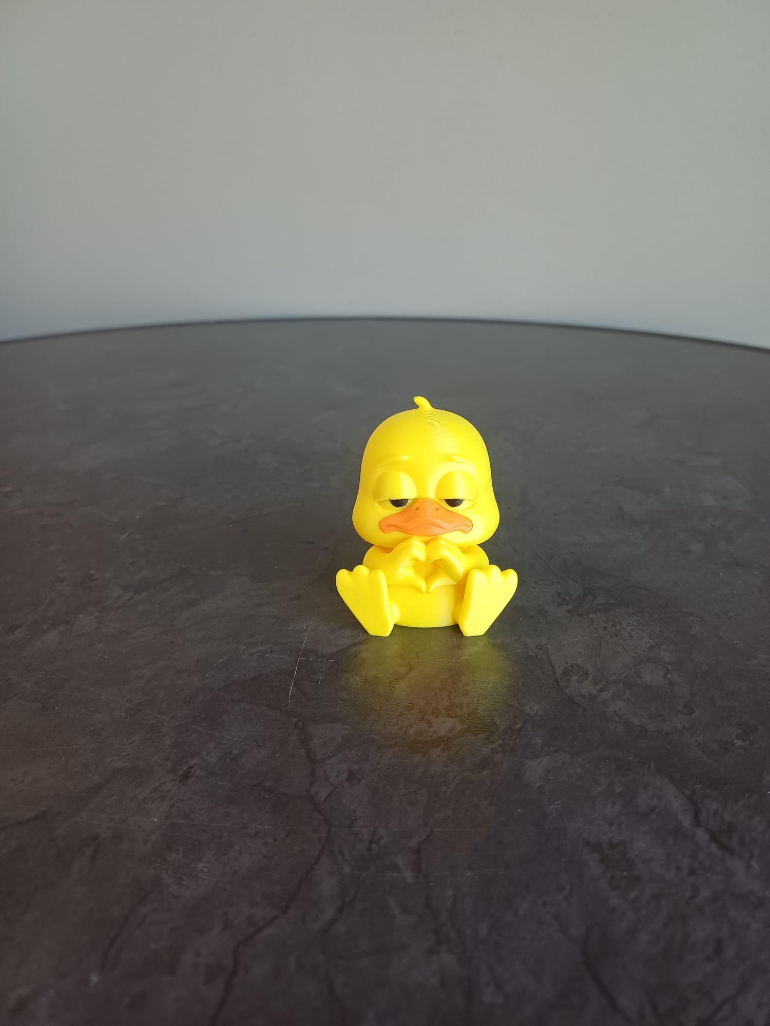 Grumpy Love Duck Figurine – Cute & Funny Decor