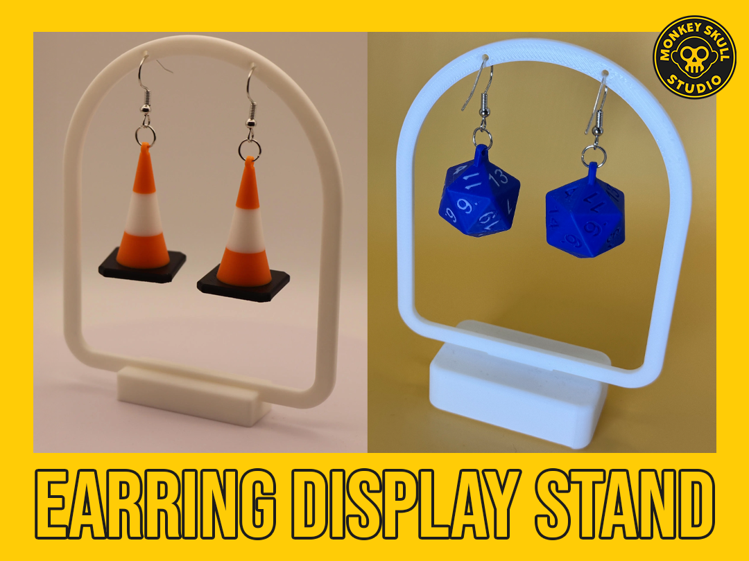 Earring Display Stand - Shallow & Large Base