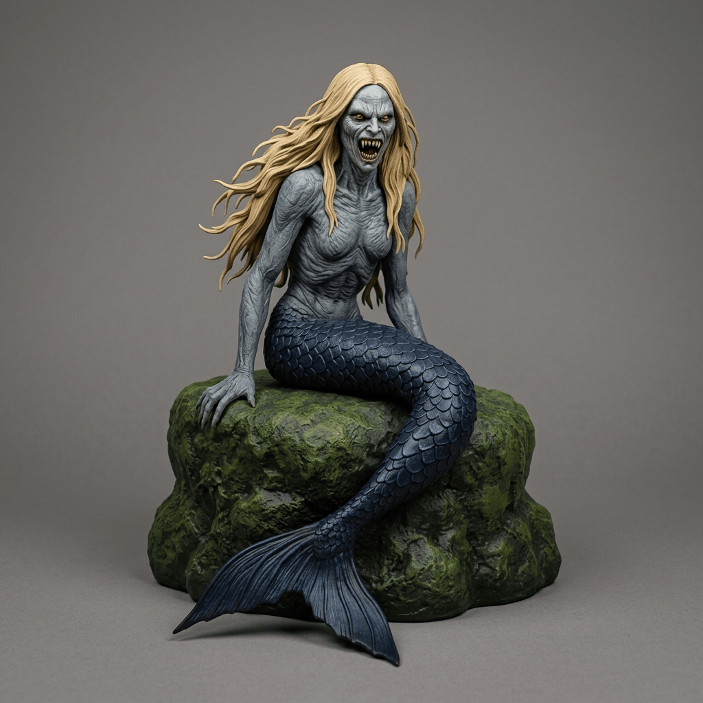 Paranormal Mystery Art - Cryptids - Mermaid-Siren