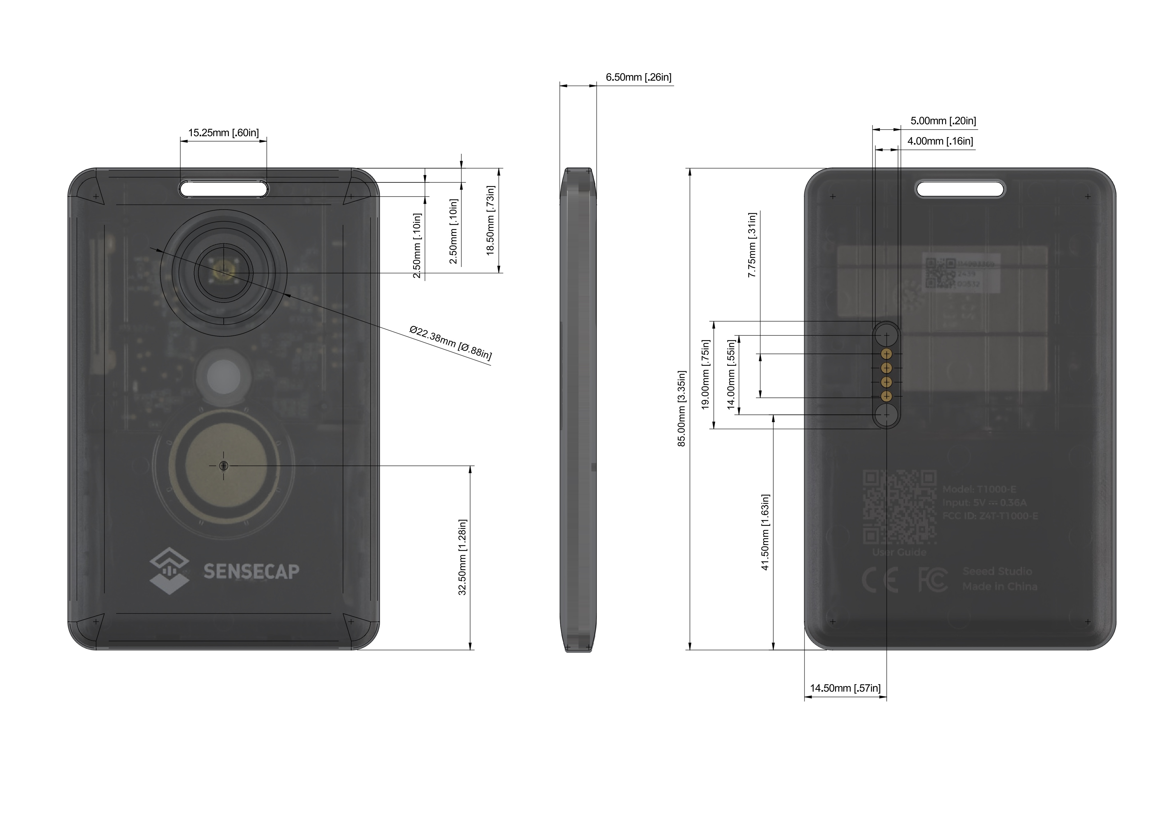 Seeed Studio SenseCAP Meshtastic Tracker T1000-E — miniatura 3