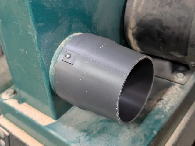 4" Tapered Friction Fit Adapter for Dust Collection