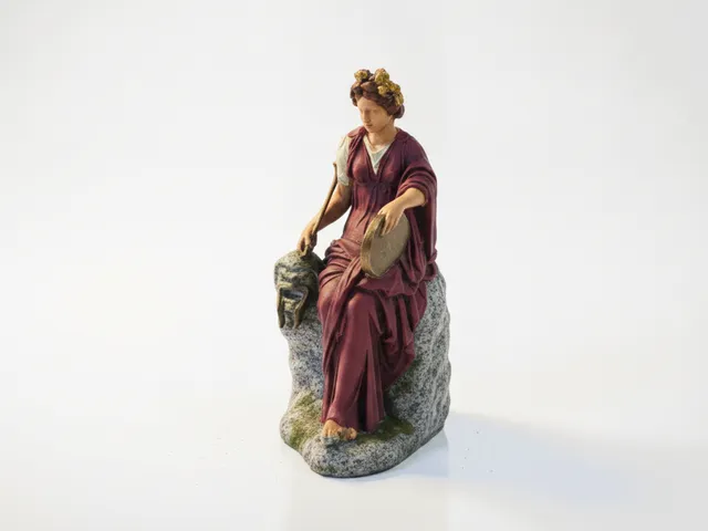 Classic Seated Muse Statue Museum Sculpture 3D Printable