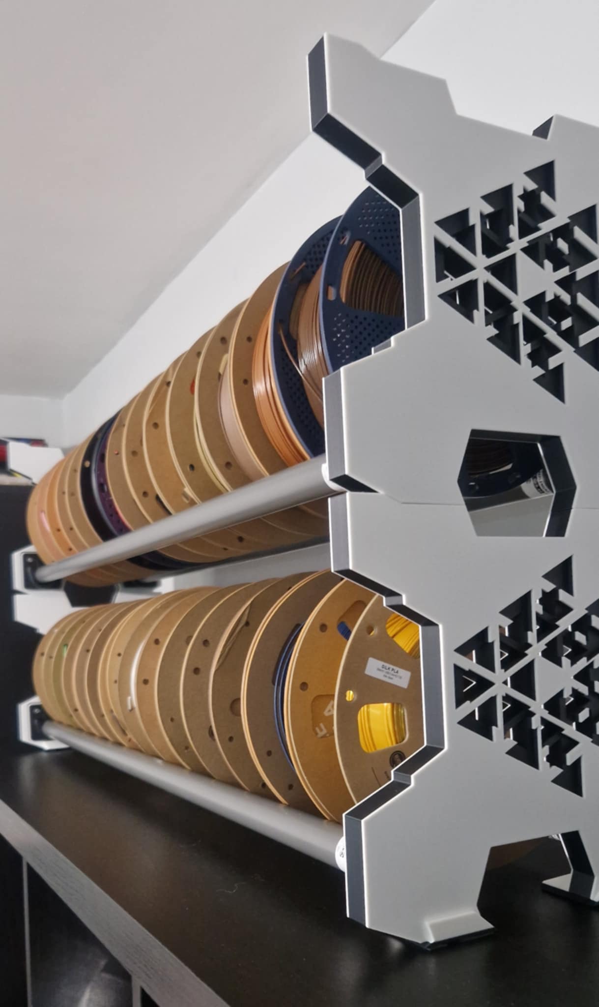 Modern Filament Spool Rack/Holder (Ikea Komplement)