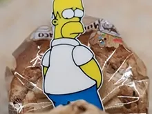 ButtPals bread clip - Homer Simpson