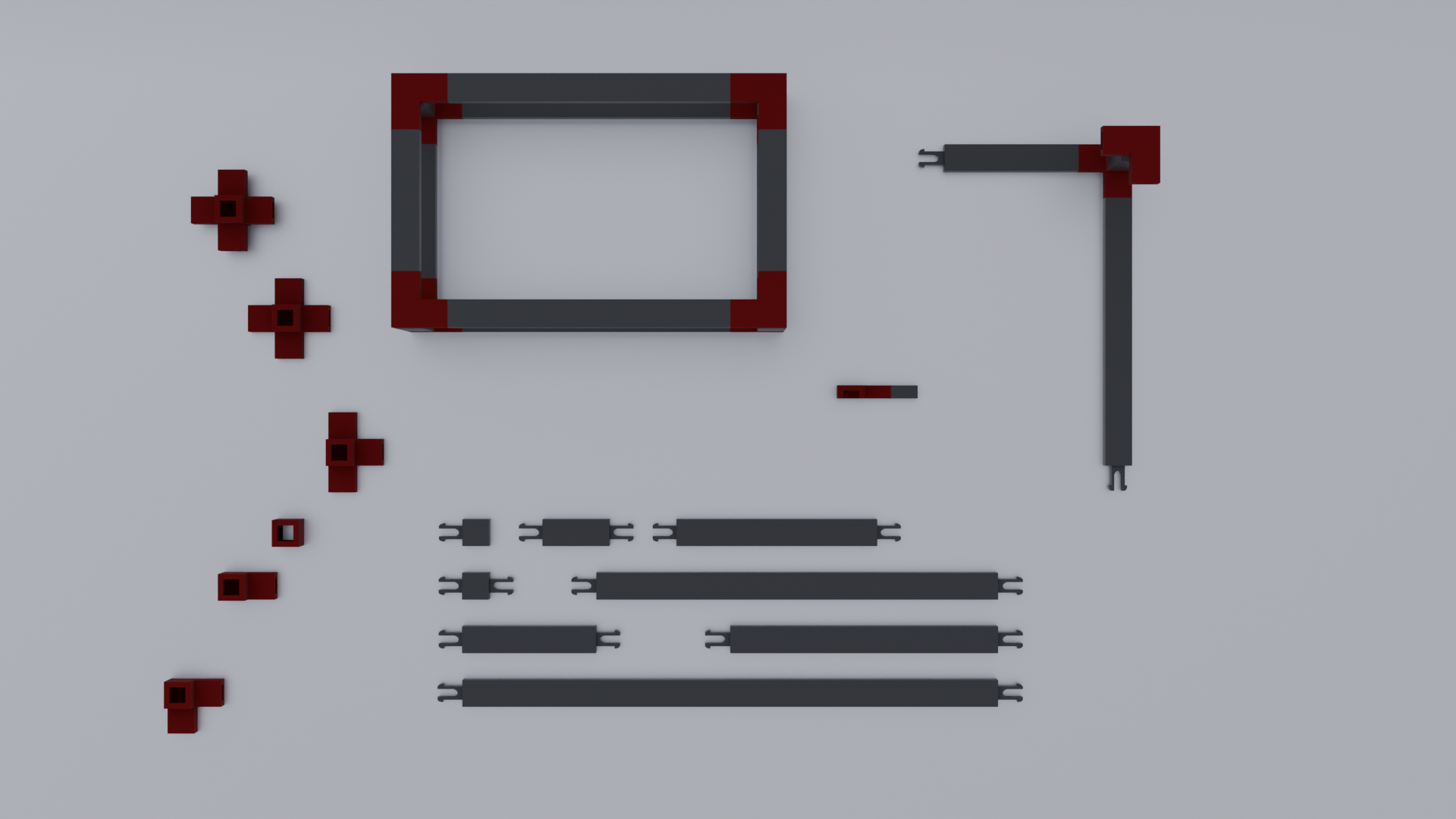 Miniatura 2 do modelo 3D 3D Printed Frame System