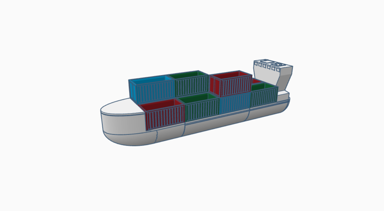 Miniatura 3 do modelo 3D Storage Container Ship