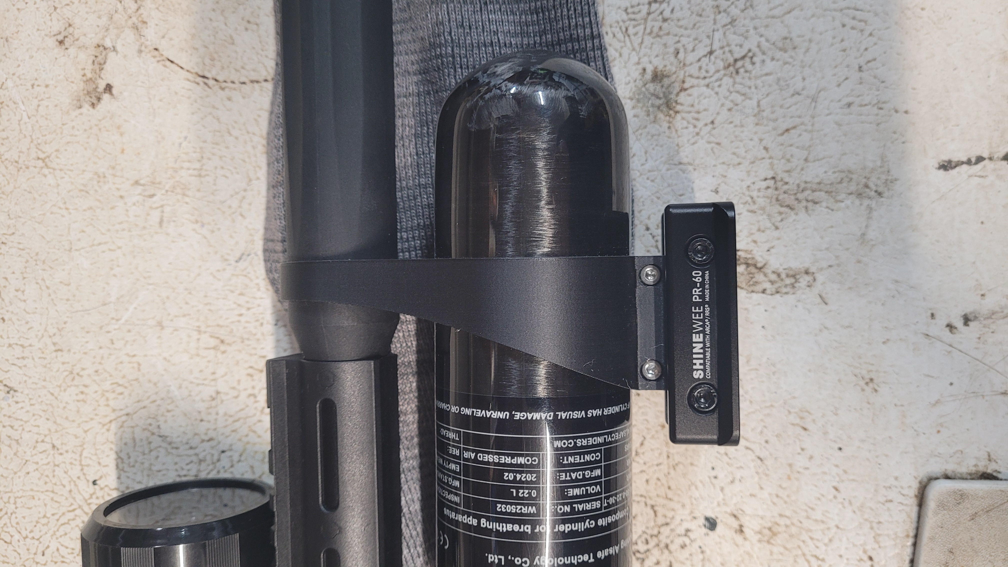 Umarex Notos picatinny mount for .22L bottle upgrade
