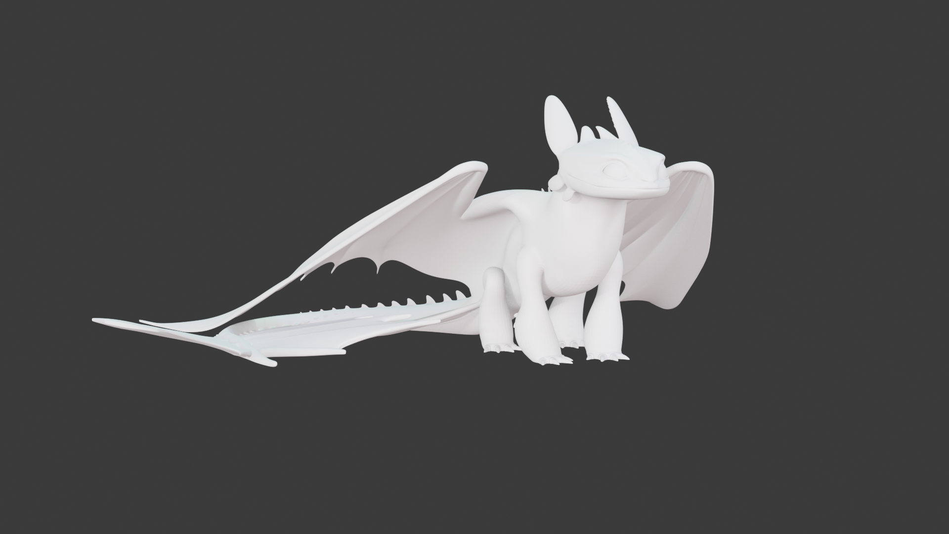 Sitting Toothless Statue — thumbnail 3