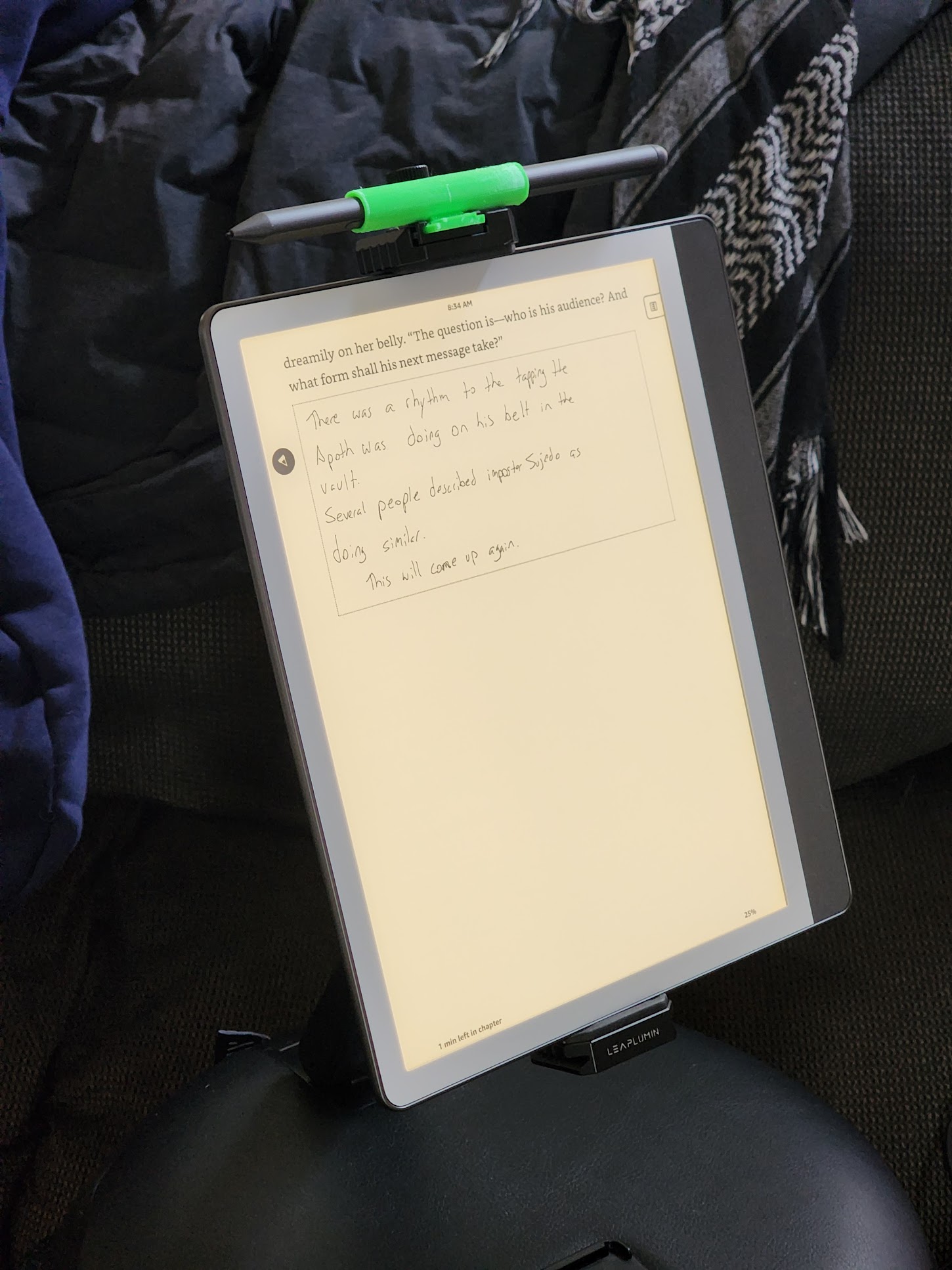 Cold Shoe Kindle Scribe Pen Holder