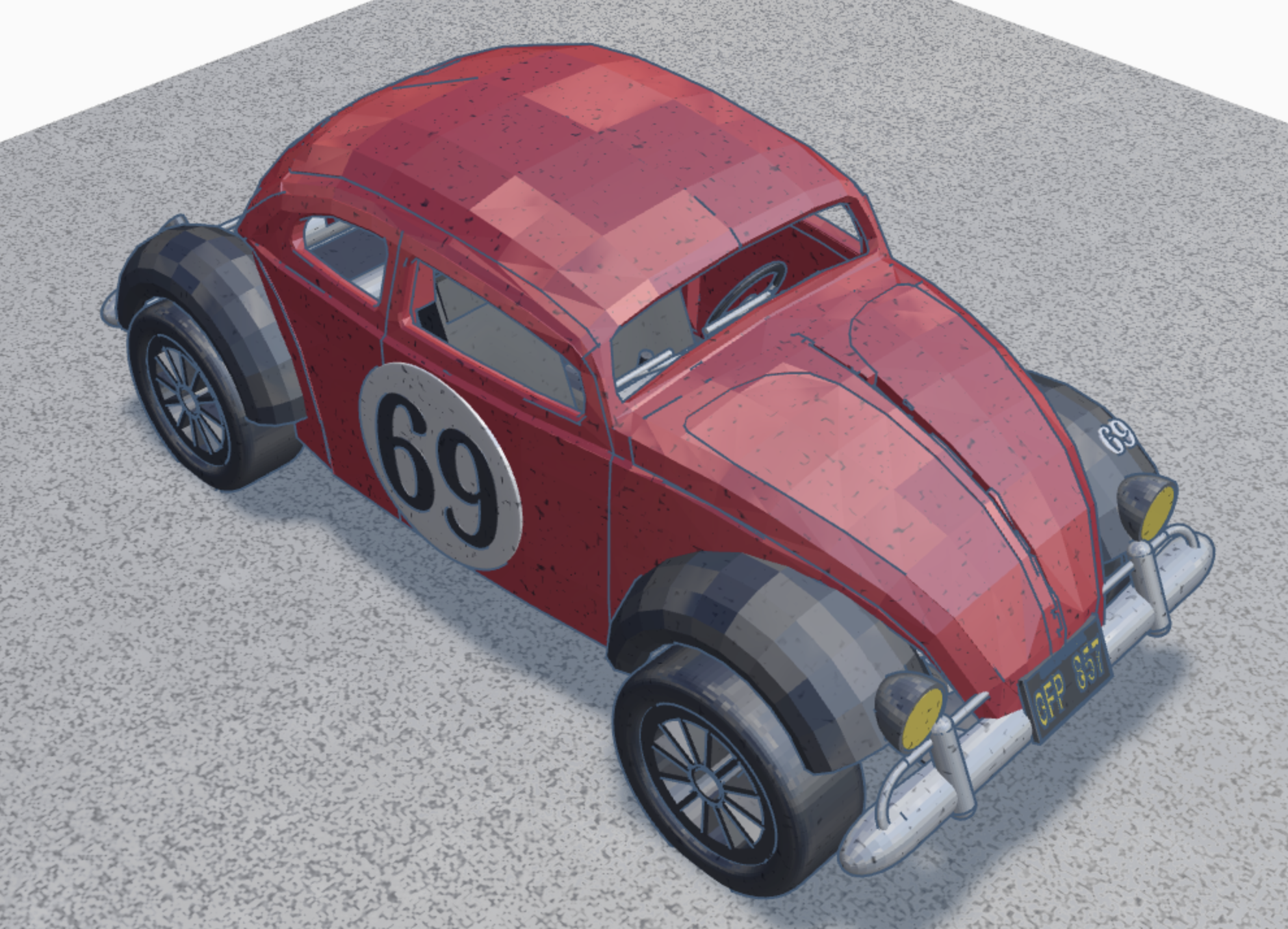 VW Beetle Rally Car