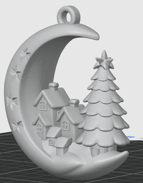 Moon Village – Christmas Ornament