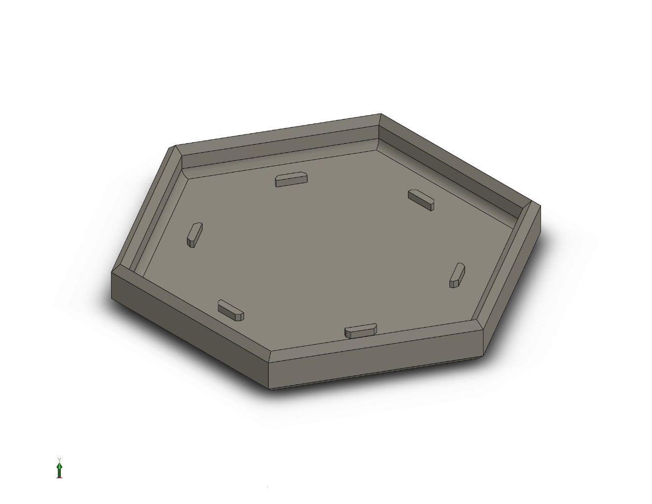 Miniatura 3 do modelo 3D Hexagonal Planter